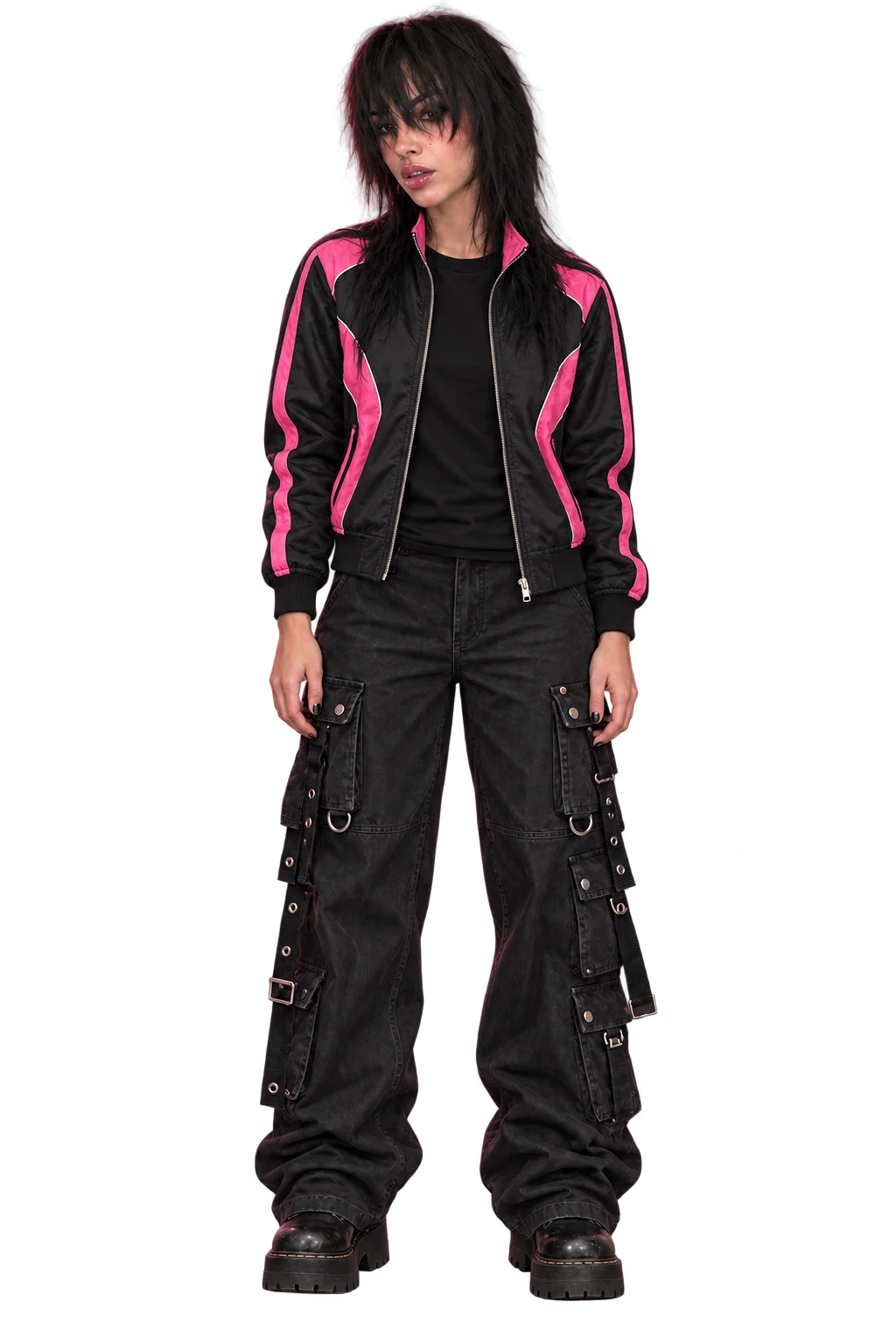 Erika wearing the Pinkline look
